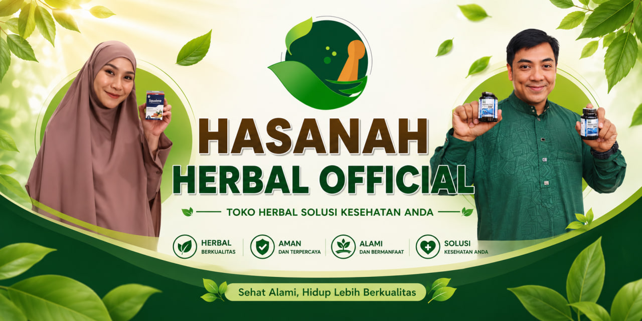Banner promo belanja produk Hasanah Herbal