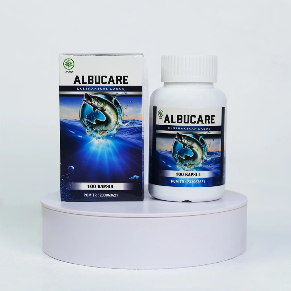 ALBUCARE Kapsul Ekstrak Ikan Gabus Obat Herbal Penyembuh Luka Jahitan Luka Bekas Operasi Luka Kecelakaan Pengering Luka 6